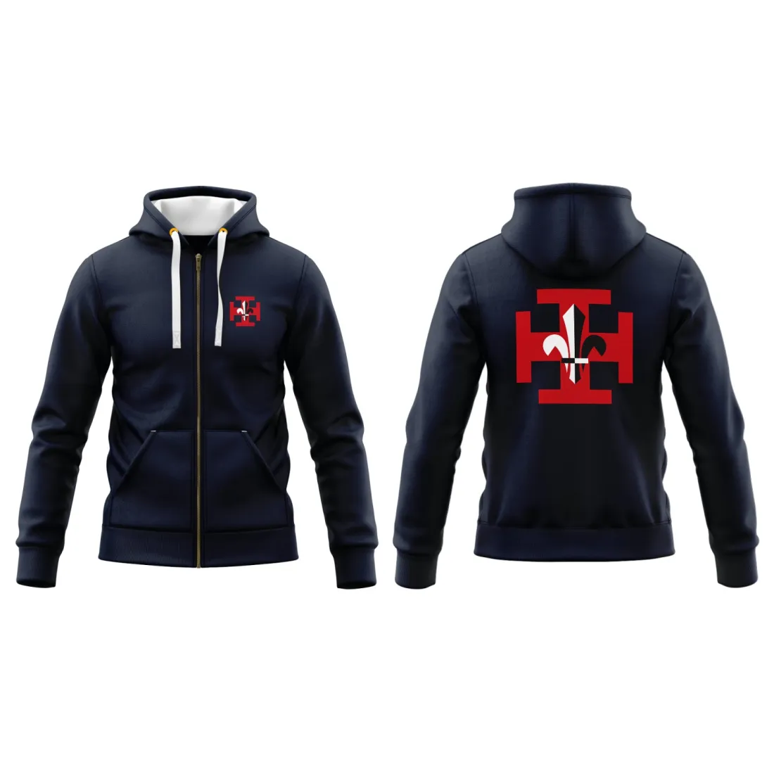 Sweat-Shirt à Capuche Zippé (Veste Gamme DELUXE)